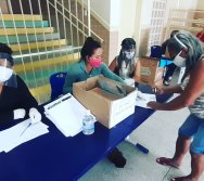 ENTREGA DOS KITS NTV NA ESCOLA  ANTÔNIO VIEIRA DE REZENDE - CENTRAL CARAPINA/SERRA