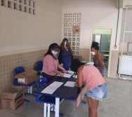 ENTREGA DOS KITS NTV NA ESCOLA  ANTÔNIO VIEIRA DE REZENDE - CENTRAL CARAPINA/SERRA